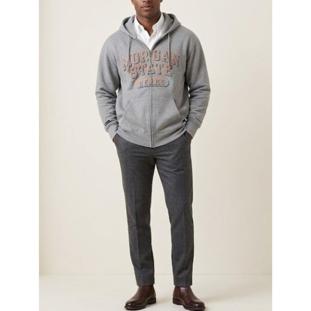 JanSport Morgan State University Bears Full Zip Hoodie Mens Size XXL Gray